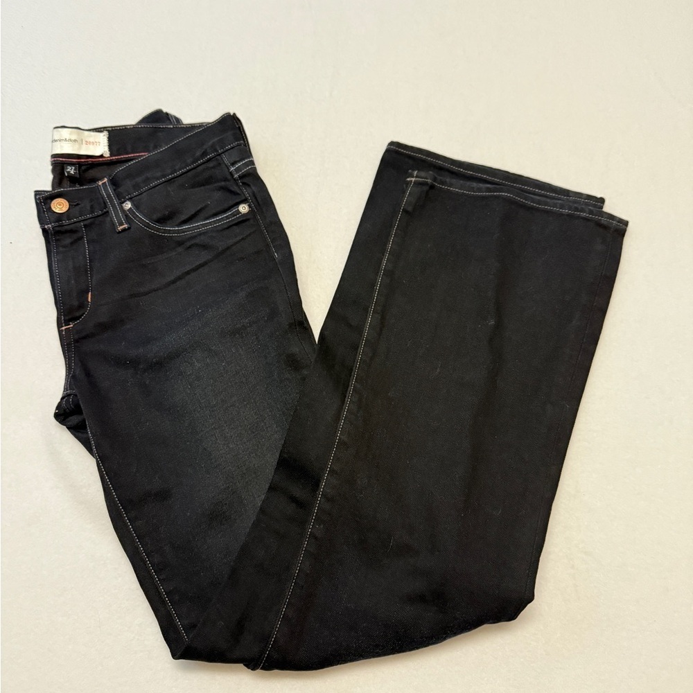 Paper Denim & Cloth Women's Dark Straight Leg Jeans